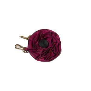 Urban Expressions Rose Vegan Leather Coin Purse Key Clip Fuchsia 3323